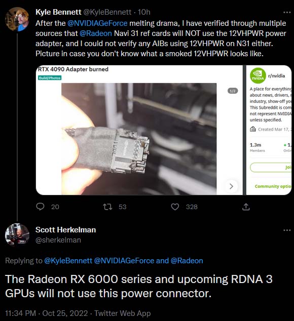 amd radeon rx 7000 rdna3 will not use 12vhpwr connector