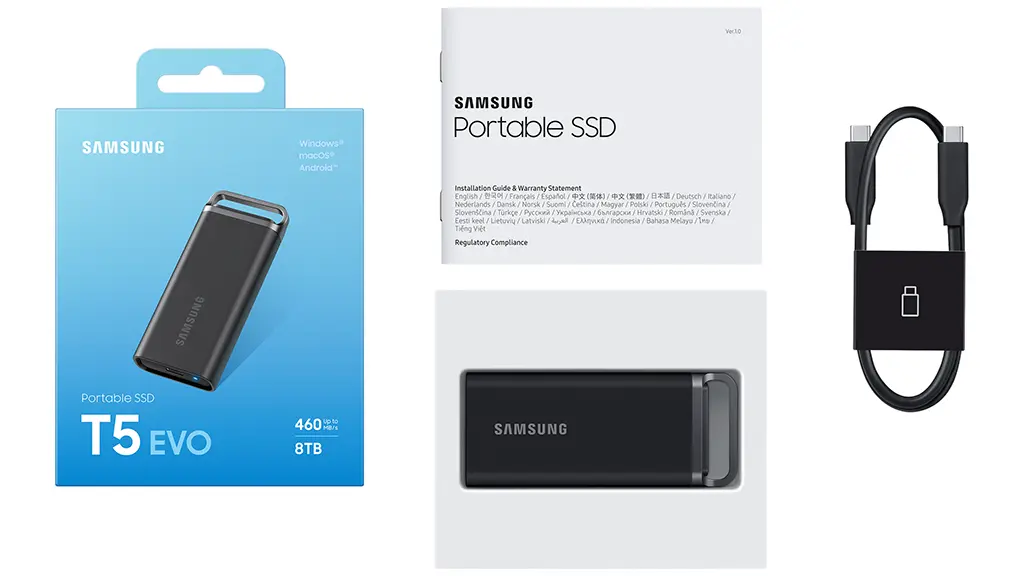Samsung T5 EVO Included in box