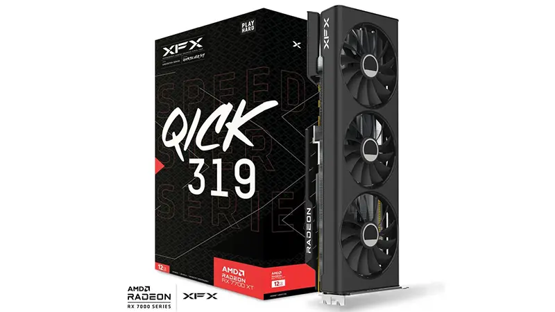 XFX Speedster QICK 319 Radeon RX 7700 XT Black Edition Review