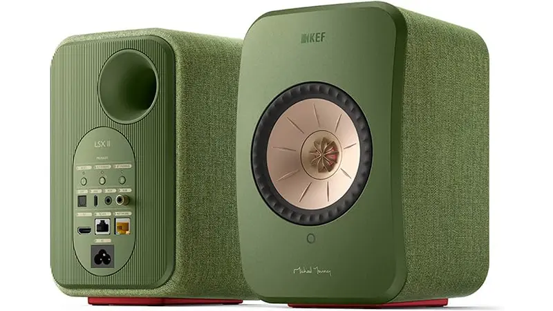 KEF LSX II Wireless HiFi Speaker Front and Back