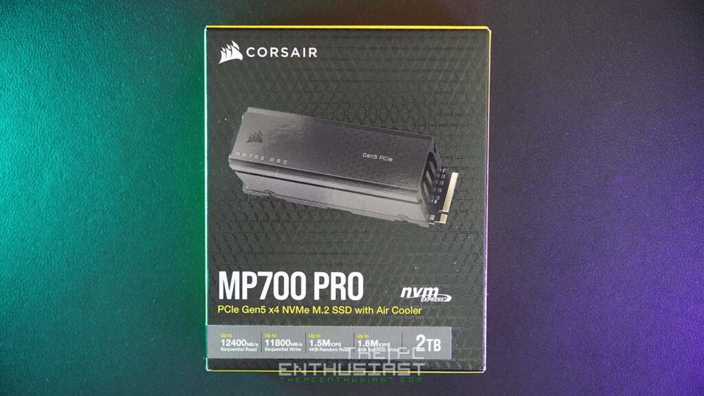 corsair mp700 pro 2tb ssd box front