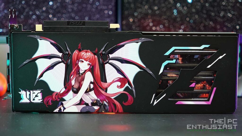msi rtx 4070 super gaming x slim mlg with anime back plate