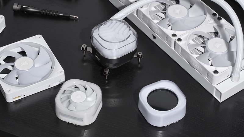 PC用ファン・クーラー CORSAIR iCUE LINK TITAN RX RGB AIO White iCUE LINK TITAN 360 RX RGB AIO Liquid CPU Cooler - White