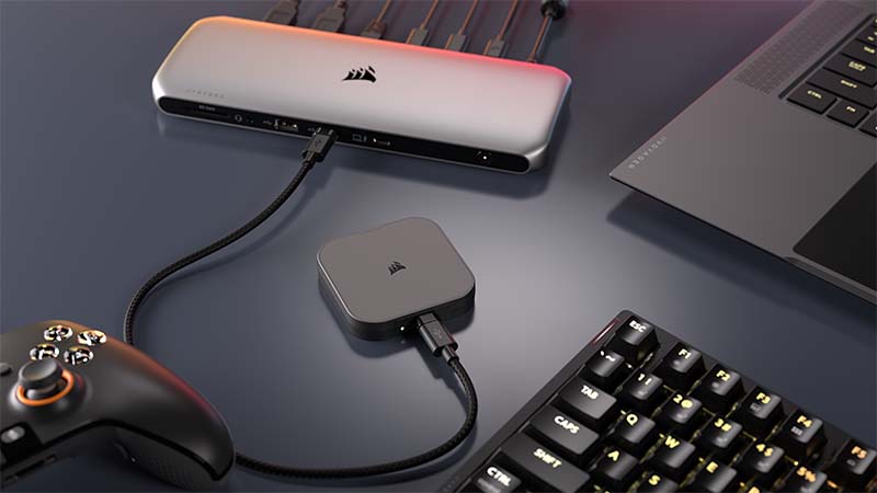 CORSAIR（コルセア）の「EX400U ポータブルSSD」 EX400U 1TB USB4 External SSD