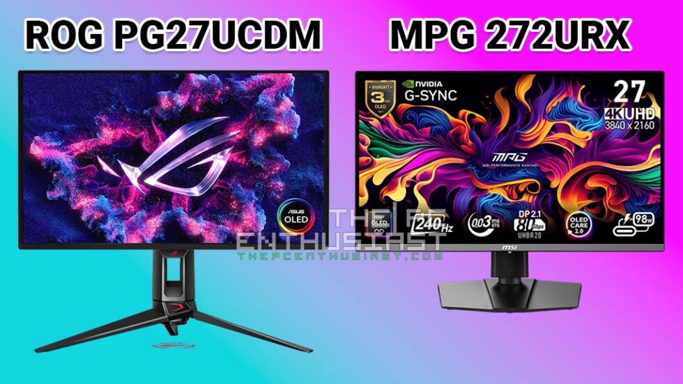 Rog Swift Pg27ucdm Vs Msi Mpg 272urx Qd Oled