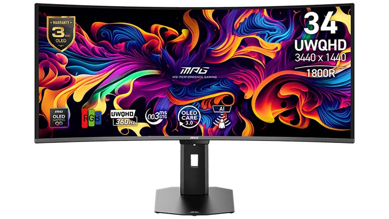 MSI Releases MPG 341CQPX QD-OLED 3440x1440 Ultrawide Gaming