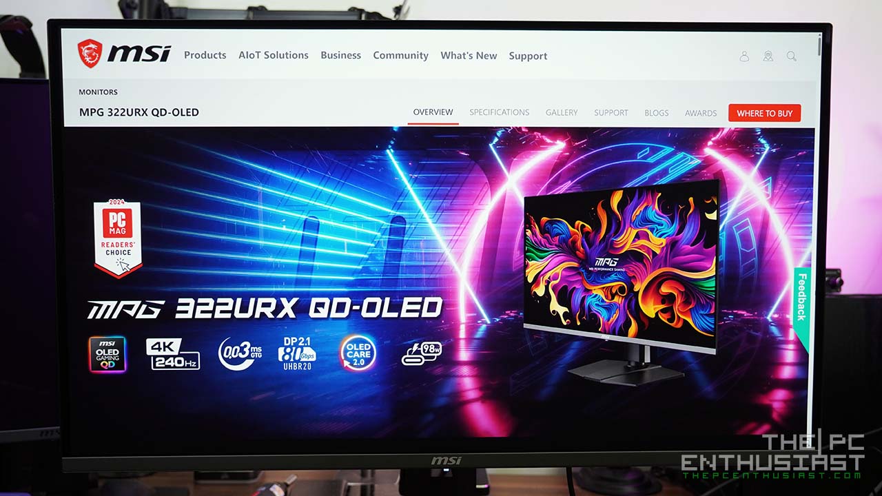 ミーユ MSI MPG 322URX Review: 32