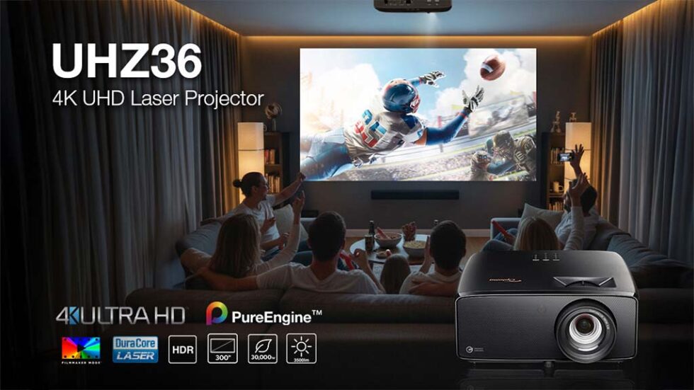 Optoma UHZ36 4K Laser Projector - Thumbnail 2