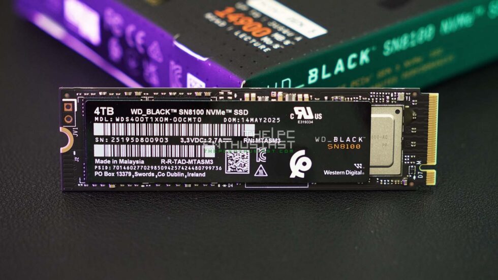 新品未使用 WD_BLACK SN8100 4TB M.2 SSD Gen5 WD_Black SN8100 4TB NVMe SSD - PCIe 5.0x4, M.2 2280, Up to 14,900