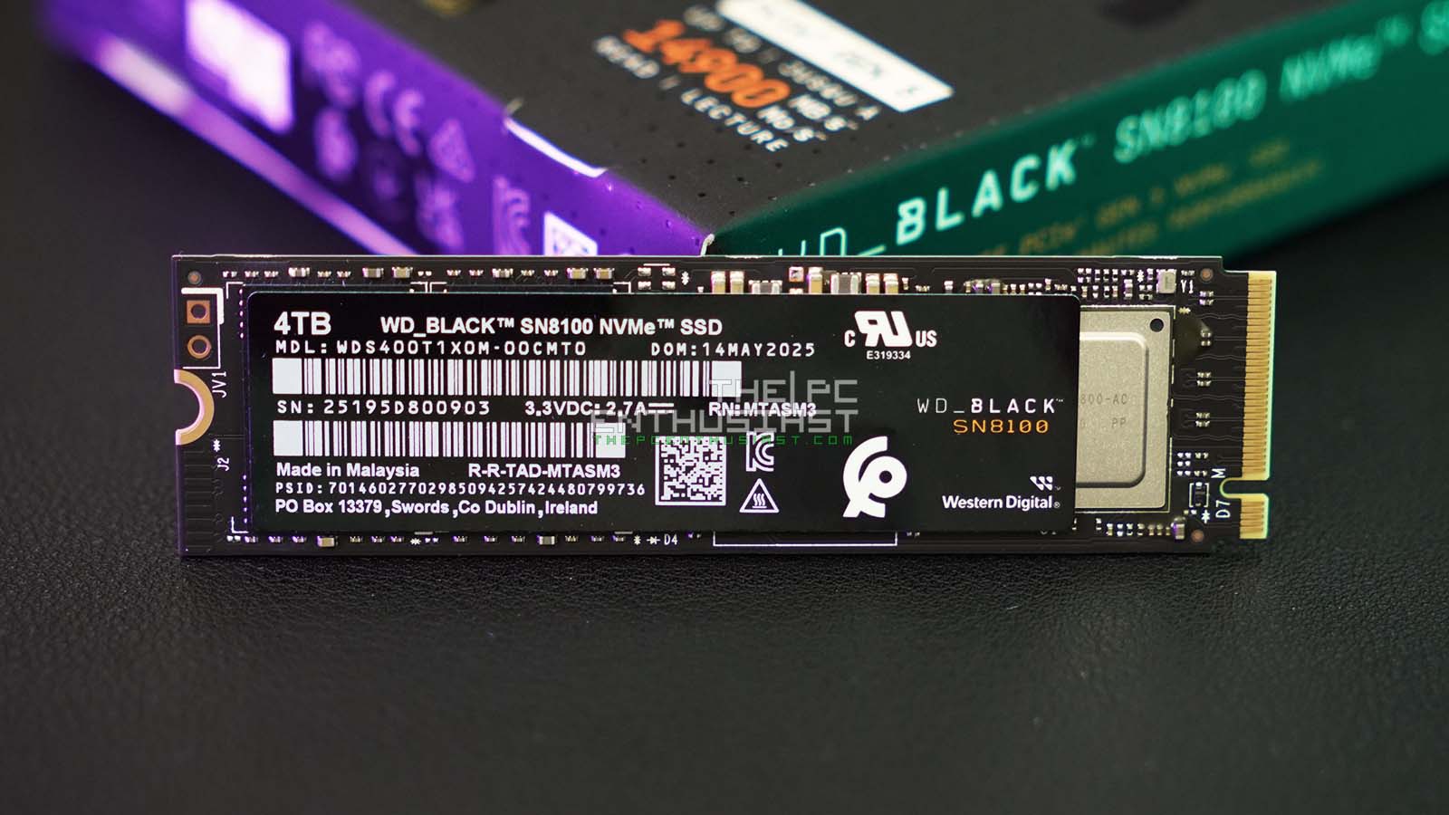 新品未使用 WD_BLACK SN8100 4TB M.2 SSD Gen5 M.2 Wd Black Sn8100 Nvme Gen5 4tb 14900mb/s Por 14000mb/s Preto