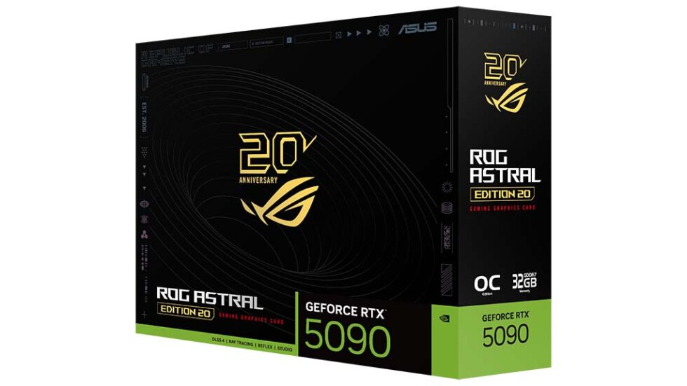 ASUS Launches ROG Astral GeForce RTX 5090 Edition 20 With Curved