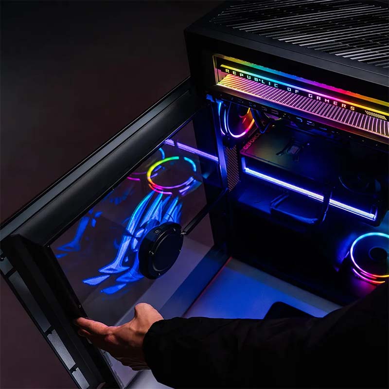 Massive Computer Set Up ASUS Unleashes ROG G1000 PC With Holographic Displays and RTX 5080 ...