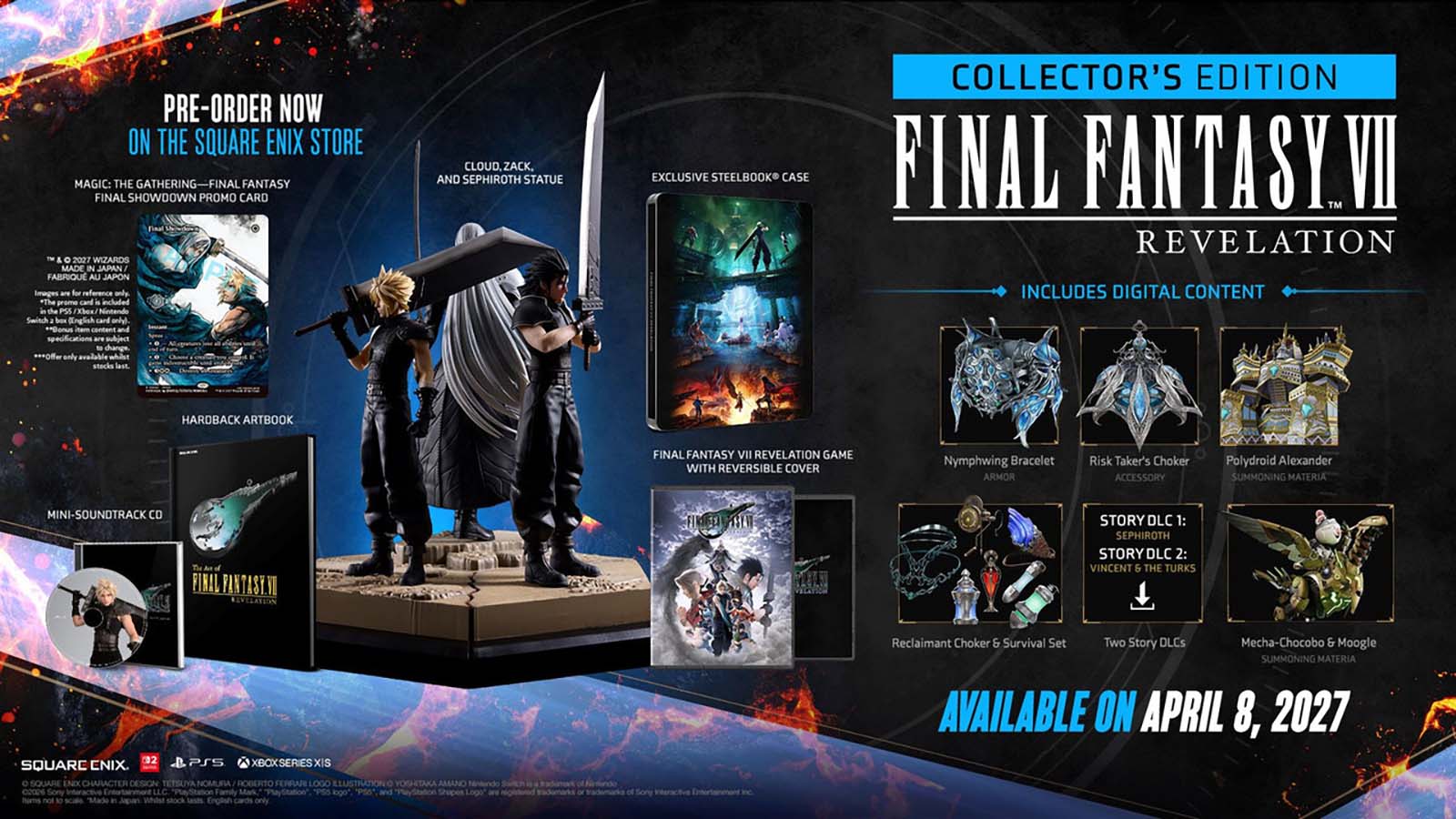 FINAL FANTASY VII コレクターズエディション他 Final Fantasy VII Revelation Collector's Edition Costs $349.99