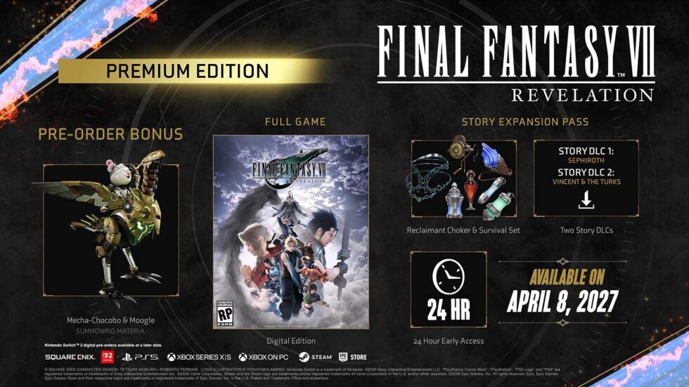 Final Fantasy VII Revelation Collector's Edition Costs $349.99